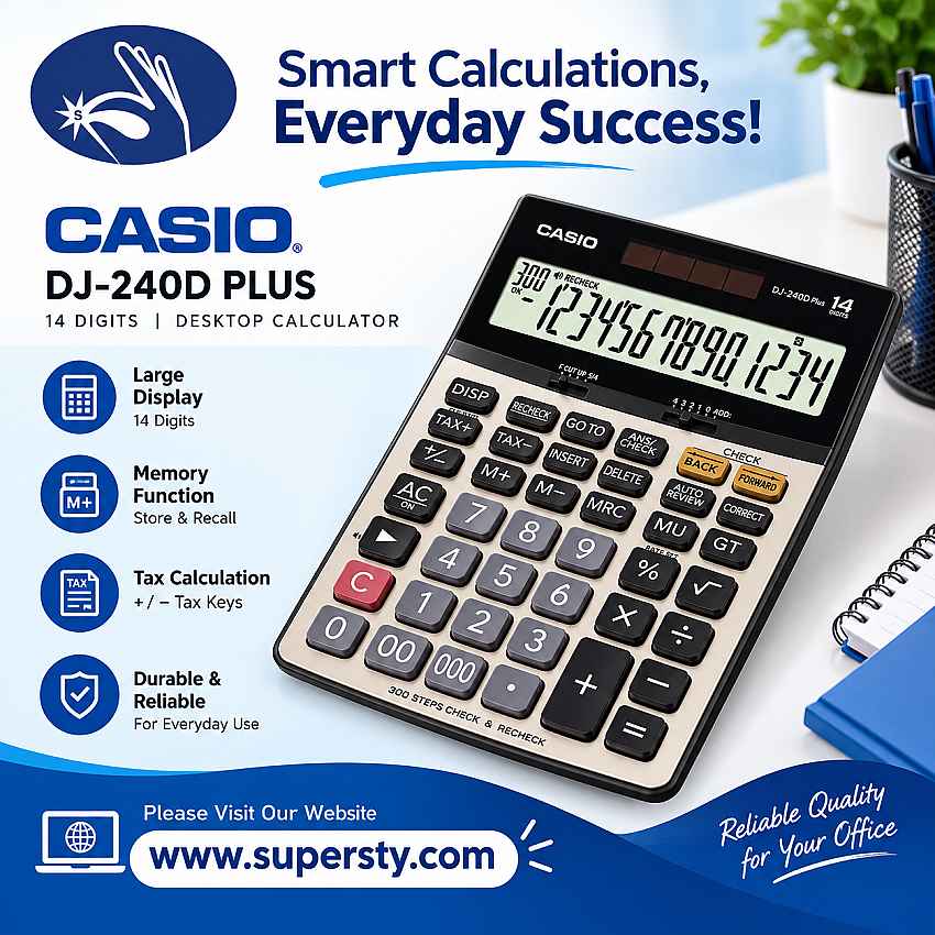 CASIO CALCULATOR DJ-240 D PLUS