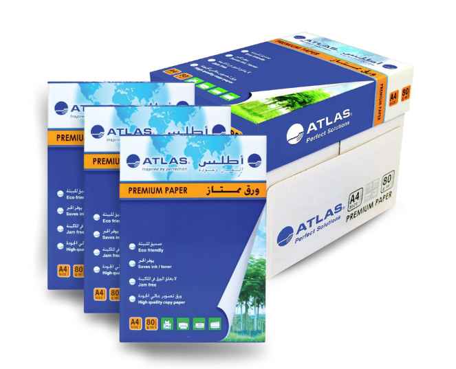 Atlas Premium A4 Copy Paper - 80gsm Box of 5 Ream